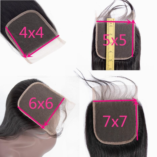 10A Grade 4x4 Brazilian Body Wave 5x5 Lace 6x6 Closure Remy Human Hair