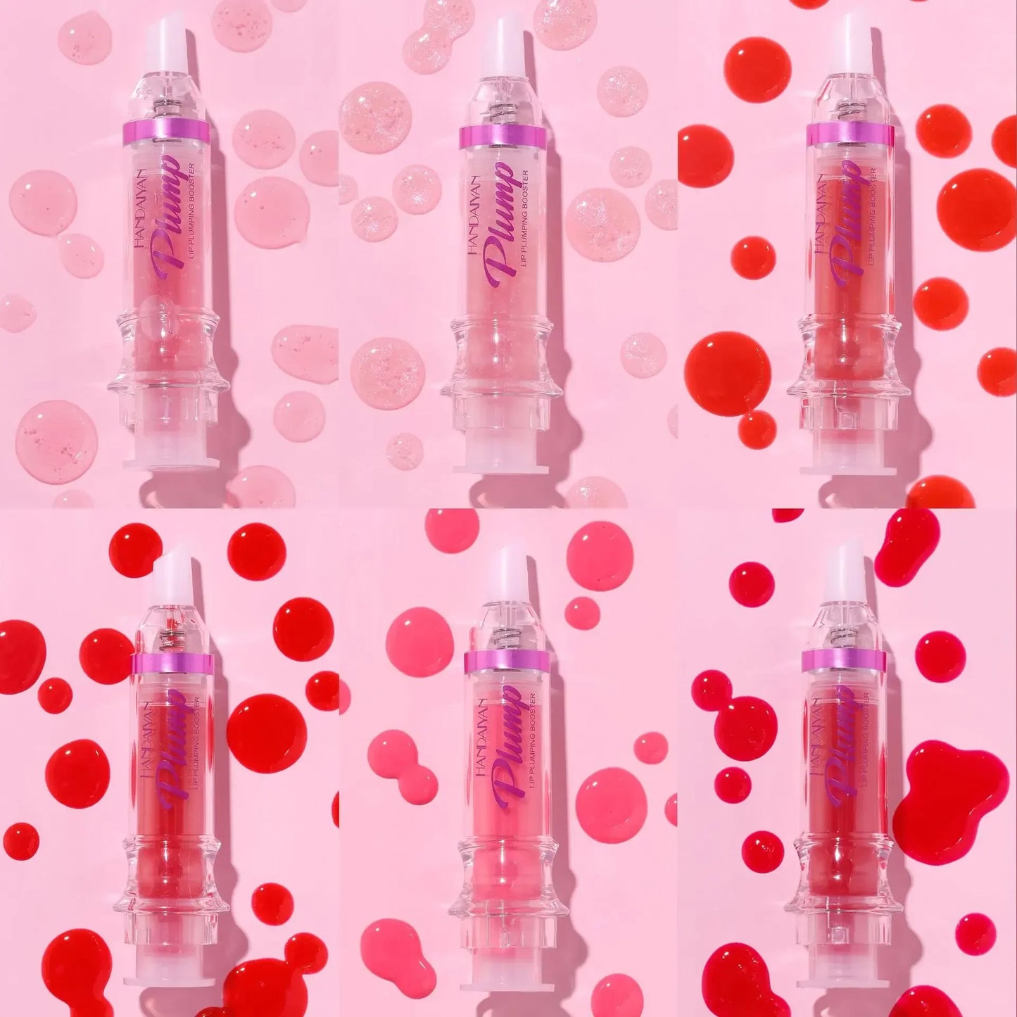 Lip Plumping Booster – Waterproof Liquid Lipstick & Gloss with Moisturizing Oil Glitter Finish