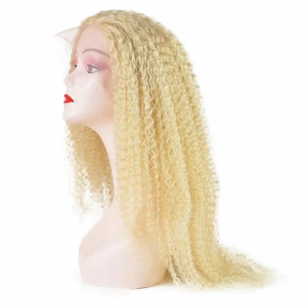 Beumax 200% Density 613 Blonde 13x4 Lace Frontal 13x6 Brazilian Curly