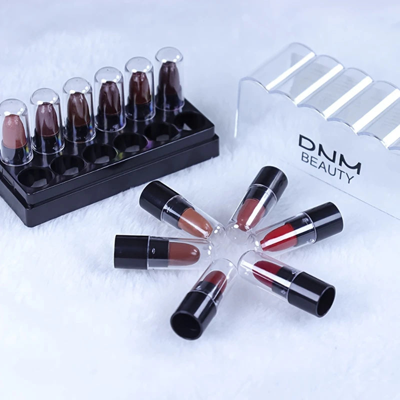 12-Color Eyeshadow Stick Set – Long-Lasting Cream Sticks with Glitter & Matte Finishes in Black, Gray & Mixed Shades