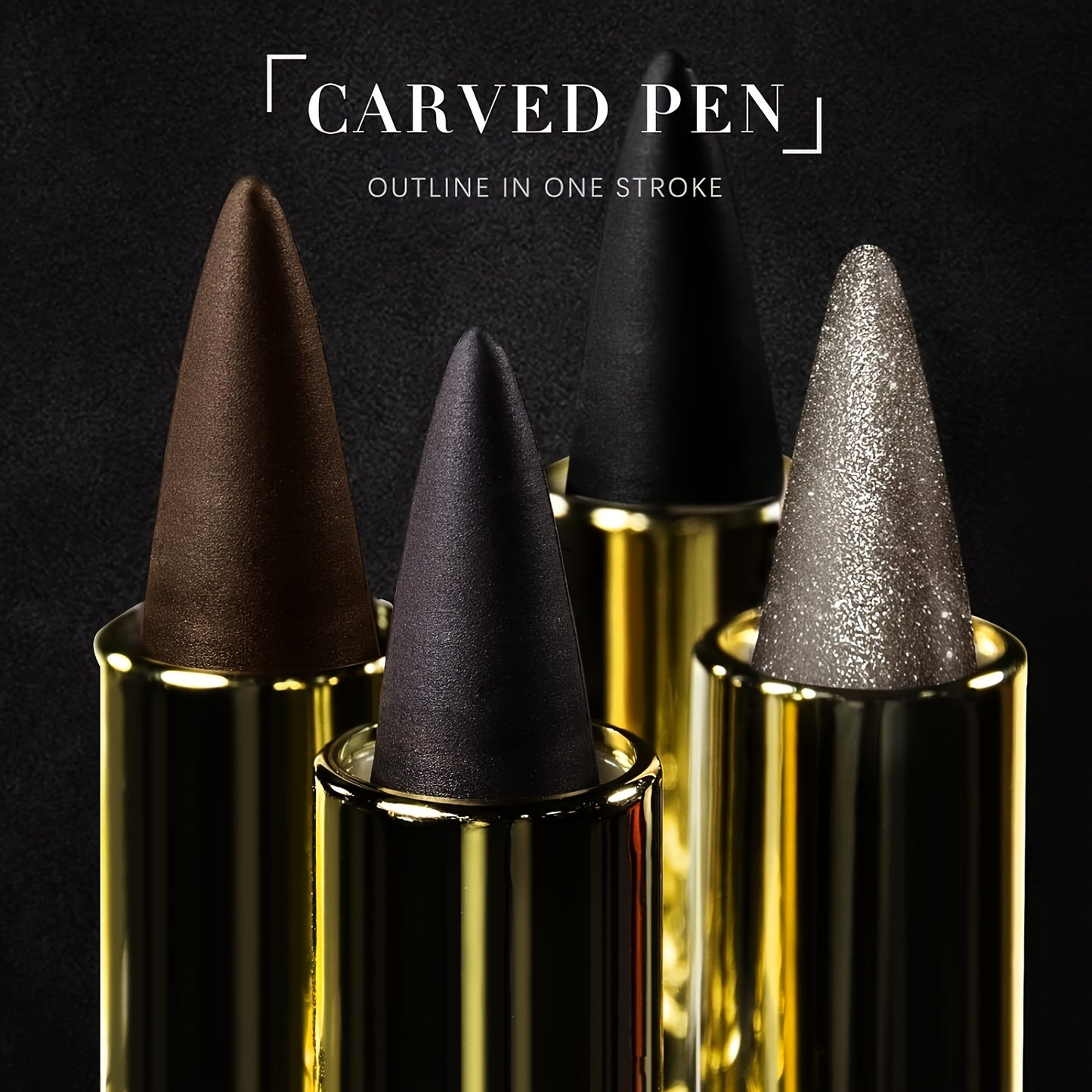 Waterproof Gel Eyeliner Set – 4Pcs Ultra-Smooth, Smudge-Resistant Pencils in Classic Black & Brown Shades