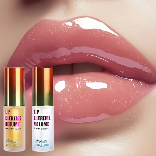 Spicy Lips Volume – 2pcs Lip Plumping Serum Set Long-Lasting Moisturizing & Smoothing Lip Oil for All Skin Types