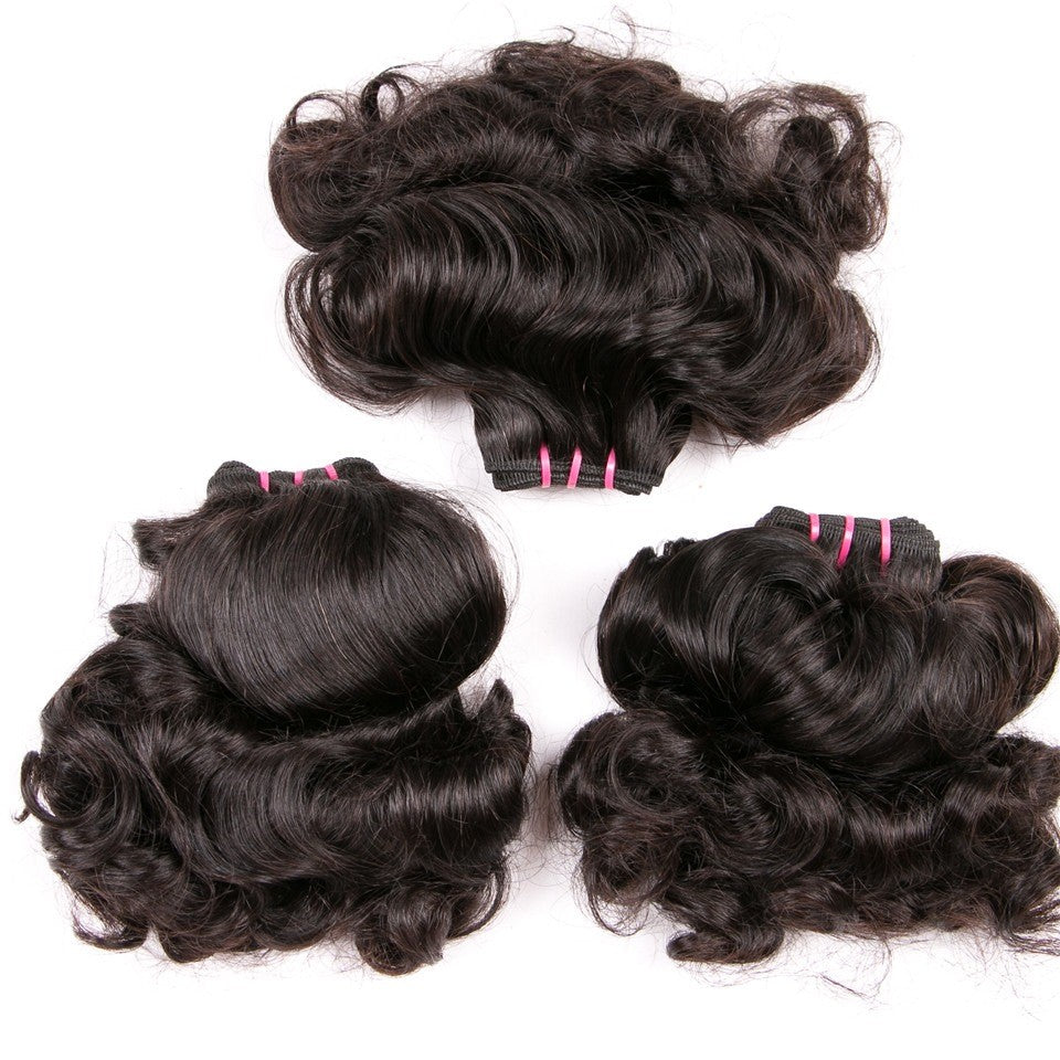 10A Grade 3/4 Magic Curl Fumi Human Hair bundles with 4x4 Closures & 1