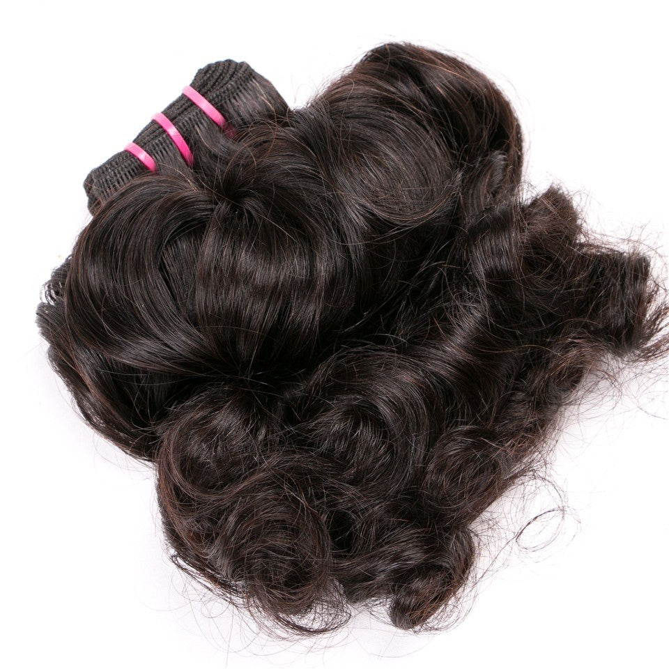 10A Grade 3/4 Magic Curl Fumi Human Hair bundles with 4x4 Closures & 1