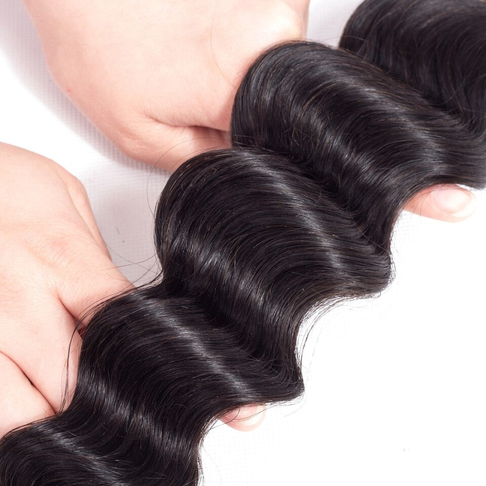 10A Grade 1/3/4 Loose Body Wave Weave Peruvian Human Hair Extension Bu