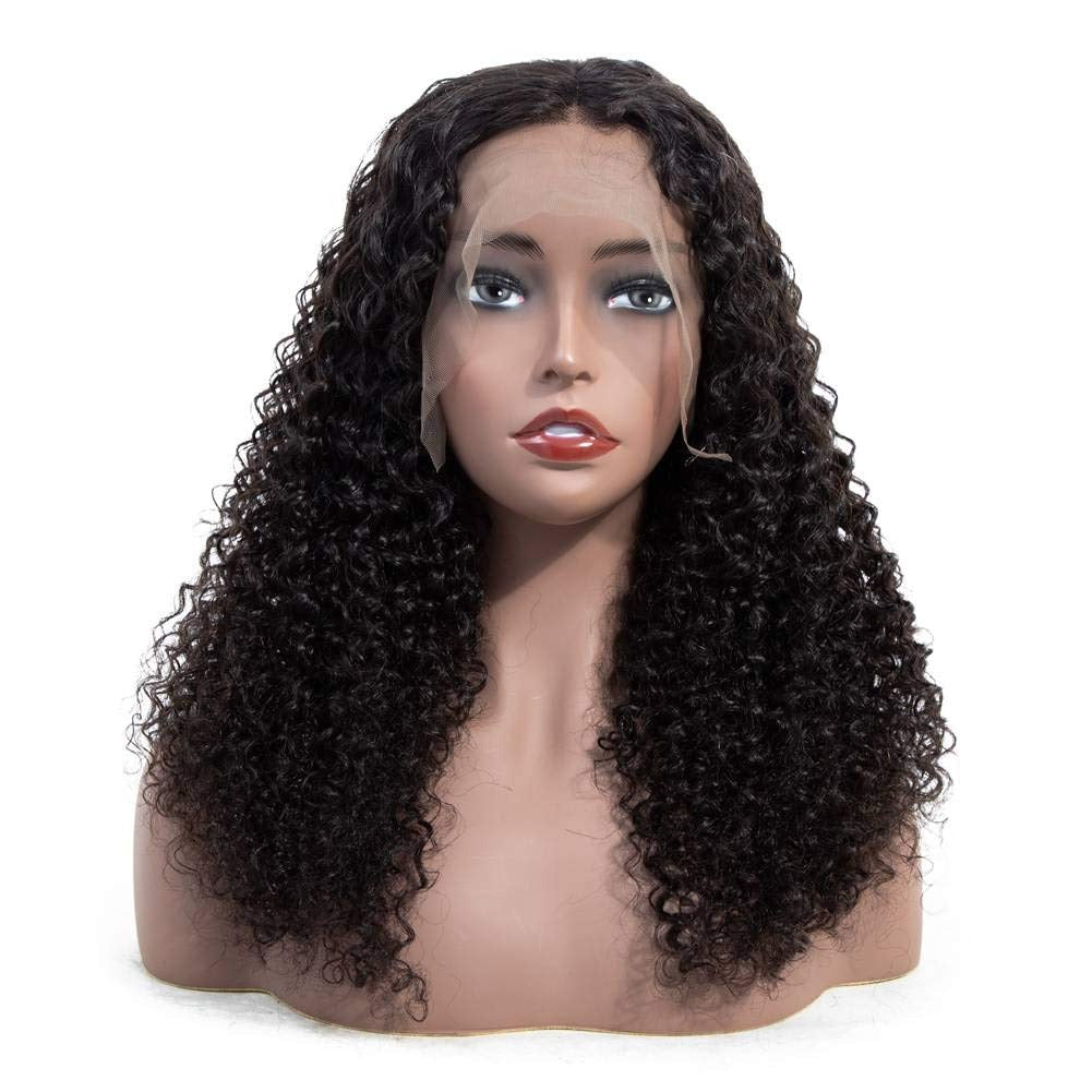 13x1x4 Jerry Curl 13x1x6 T part Lace Transparent Human Hair Wigs 180%