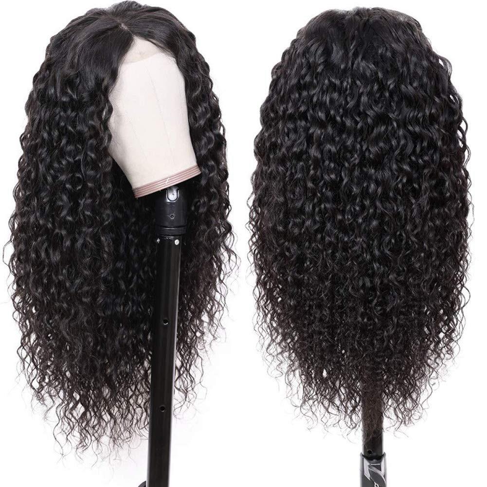 180% Density Full 4x4 Transparent Lace Front Water Wave Human Hair Wig