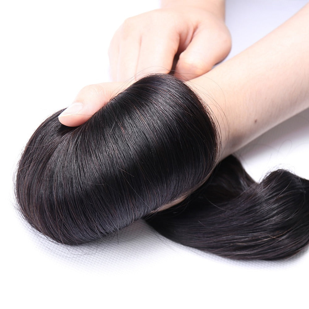 10A Grade Brazilian Egg Curl Fumi Human Hair Bundles With 4x4 Closure