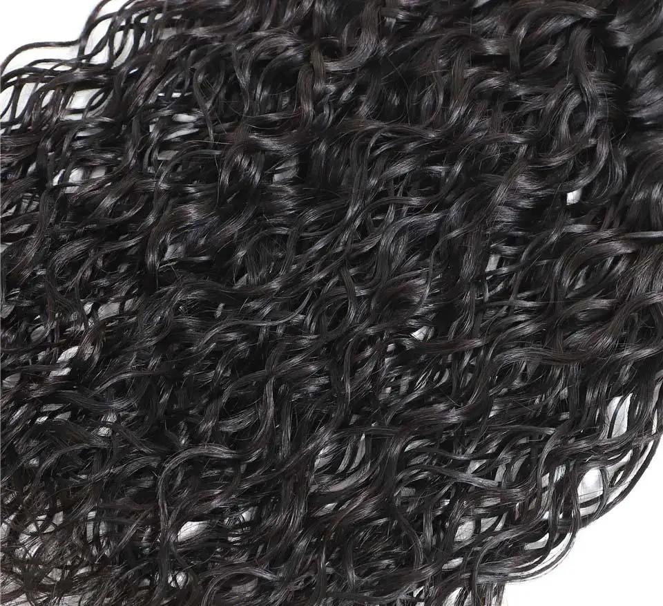 BeuMAX 10A Grade 3/4 Bundles Water Wave Peruvian Human Hair Extensions