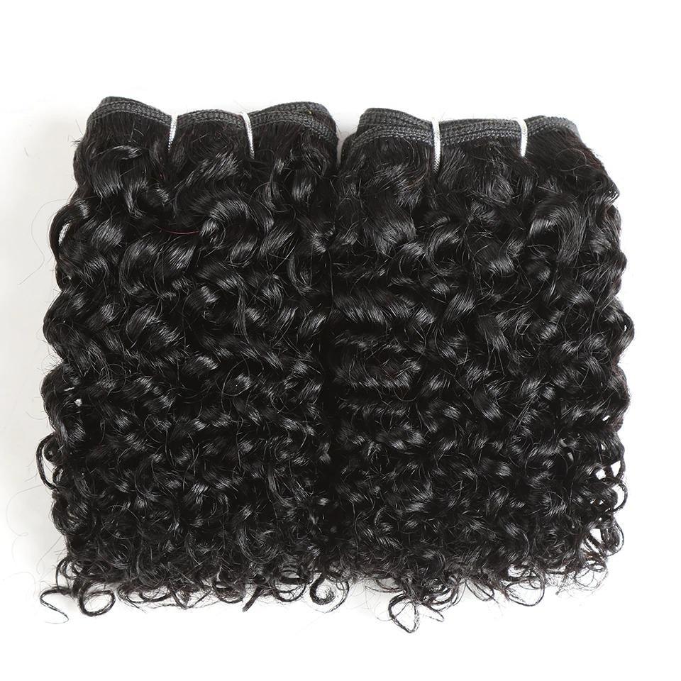Beumax Double Drawn 12A Grade Jerry Curl BUNDLES with CLOSURES & Frontals