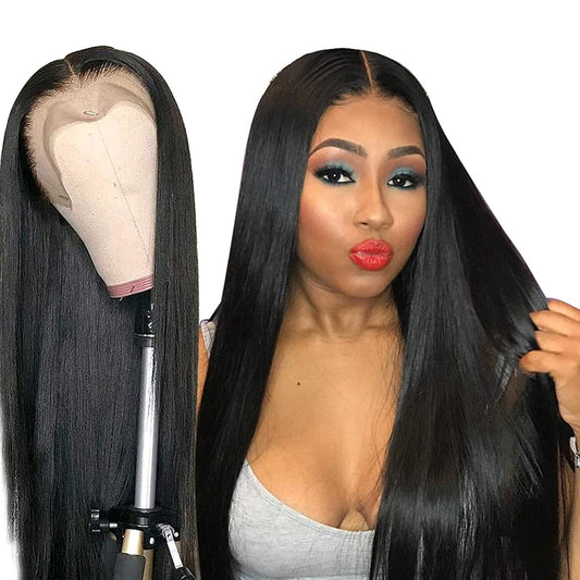 Transparent 13x1x6 Straight 13x4x1 T part Lace Frontal Human Hair Wigs