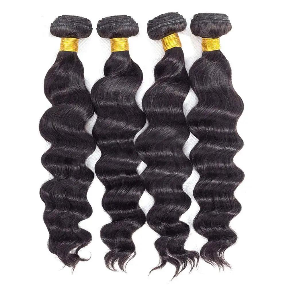 Wholesale 5/6/10/12 Bundles Brazilian Loose Body Wave 10A Grade Human Hair Bundles