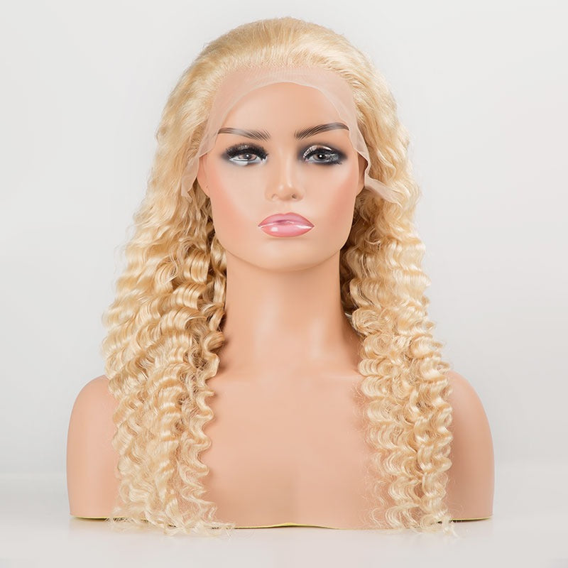 Deep Wave 613 Transparent Lace 13x4 Frontal Wig 4x4 Closure Wig 13x6x1 Human Hair Wig